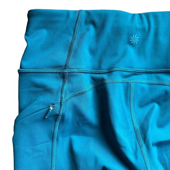 Athleta | Size S Dark Teal Contender 9" Compression Biker Shorts Running Biking - Picture 5 of 12